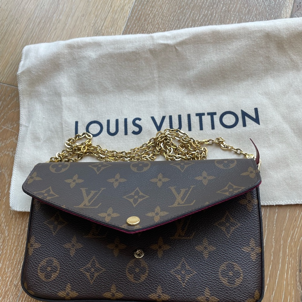 Louis Vuitton wallet on chain cross body bag